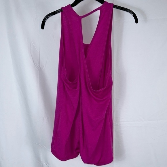 Athleta Tank Top Essence Tie Back Crewneck Pullover Cross Racerback Sleeveless - Picture 5 of 15